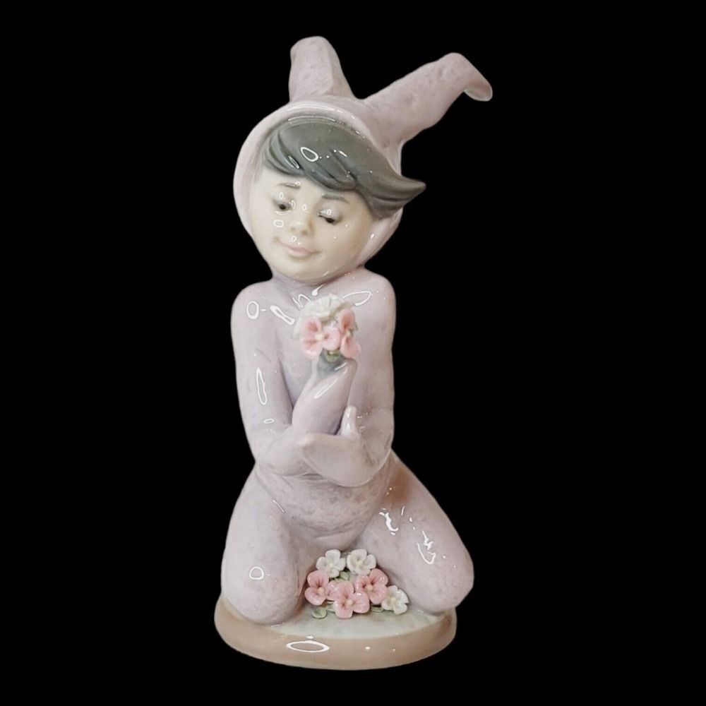 Vintage Lladro In‎ The Meadow Girl in Bunny Rabbit Costume RETIRED Easter READ